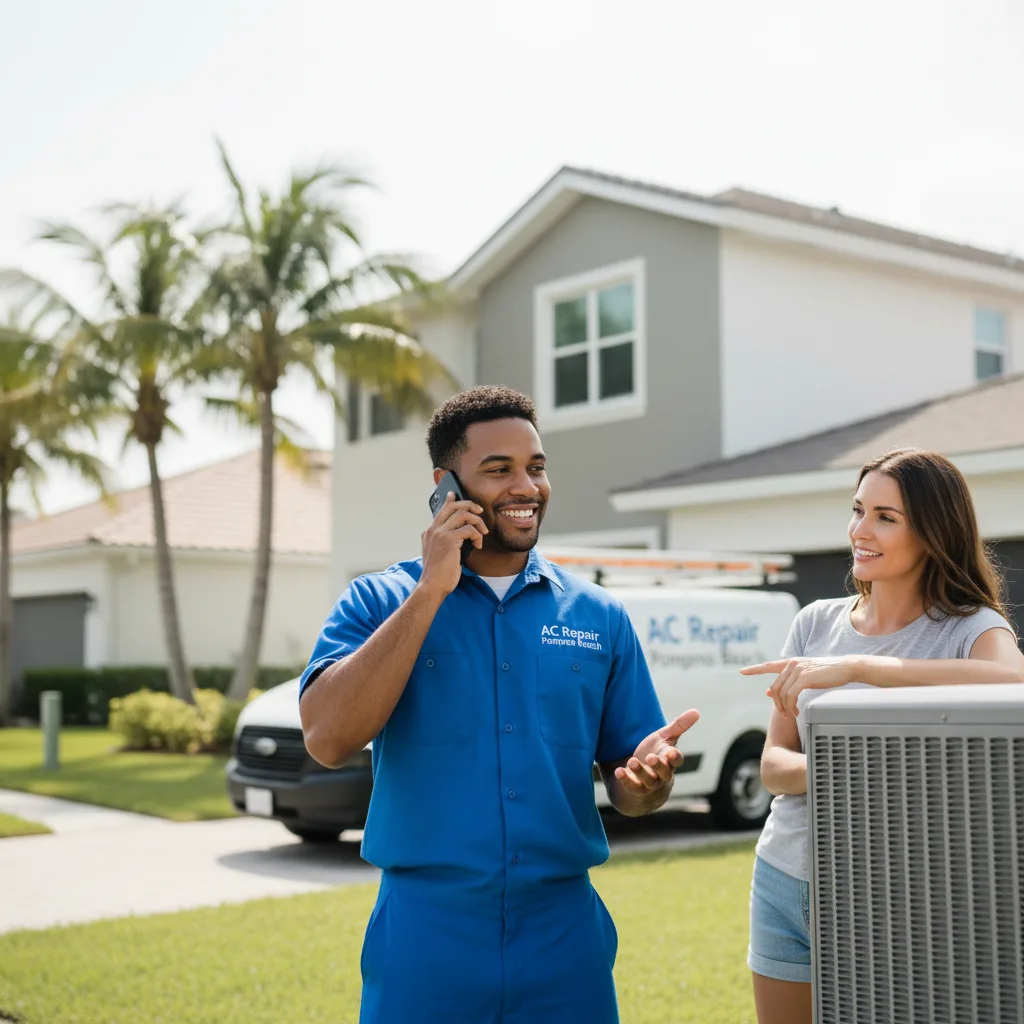 AC Repair Pompano Beach customer support in South Beach